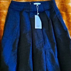 Black skirt jacquard material